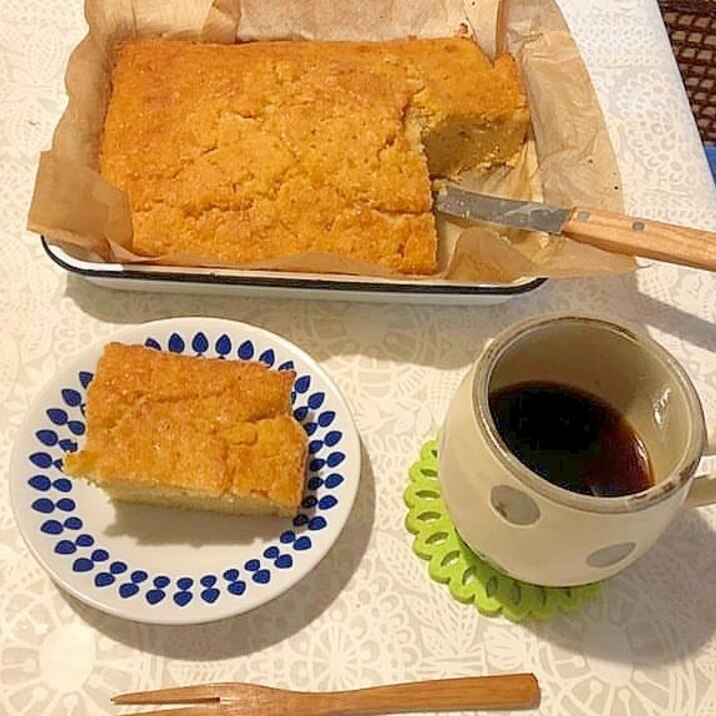 簡単混ぜて焼くだけコーンブレット